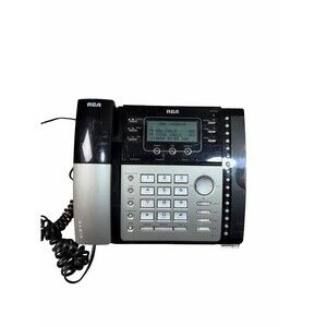 RCA VISYS 25424RE1A Corded Business Phone 4 Line Expandable Black/Silver Tested